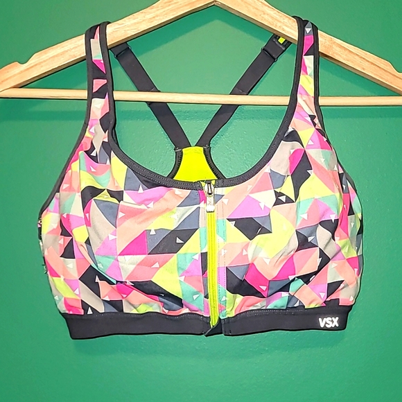 Victoria Secret VSX Knockout Zip Up Sports Bra - Picture 1 of 8